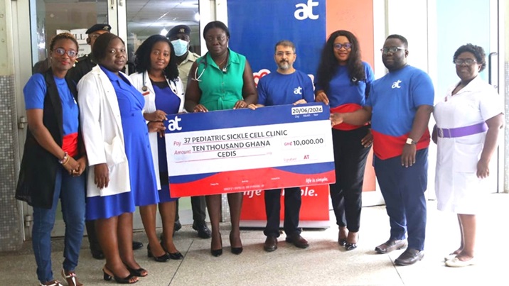  AT touches lives with GH₵10,000 donation to sickle cell clinic
