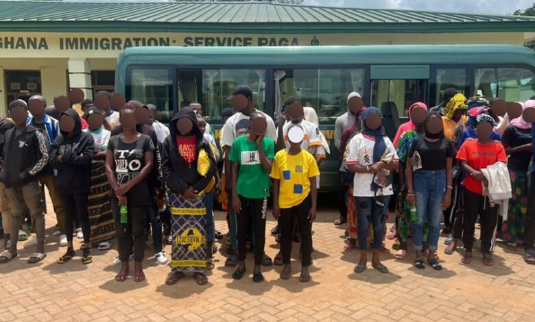 GIS Intercepts and Repatriates 55 Burkinabes in Tamale Over Fraudulent Schemes and Immigration Breaches