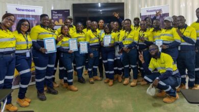 Newmont Ahafo North Graduates First Female Dozer Operators
