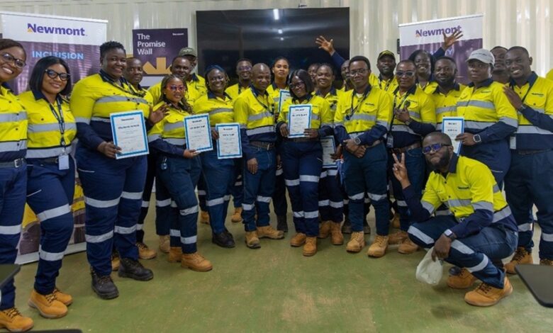 Newmont Ahafo North Graduates First Female Dozer Operators